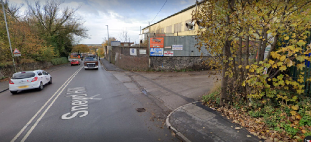 Street View image of the road entrance to profile glass's location on an industrial estate