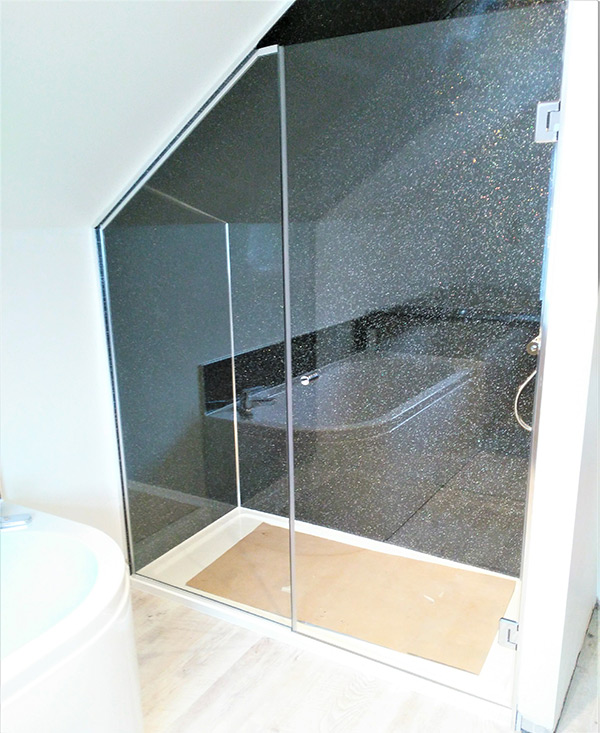 Glass shower screen door