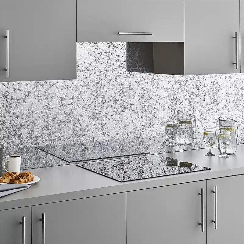 Silver Mottled Mirror